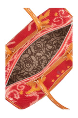 Rhea Overnight Bag Red/Camel - Jodi Lee