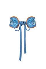 Rose Embroidery Belt Denim/Antique Tan - Jodi Lee