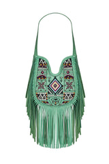 Zanzibar Embroidery Bag Aqua - Jodi Lee