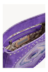 Angel Feather Pouch Bag Bright Purple/Silver - Jodi Lee