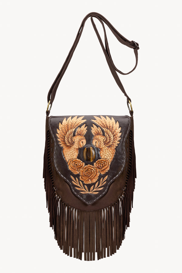 Benny Owl Rose Bag Metallic Brown/Gold - Jodi Lee