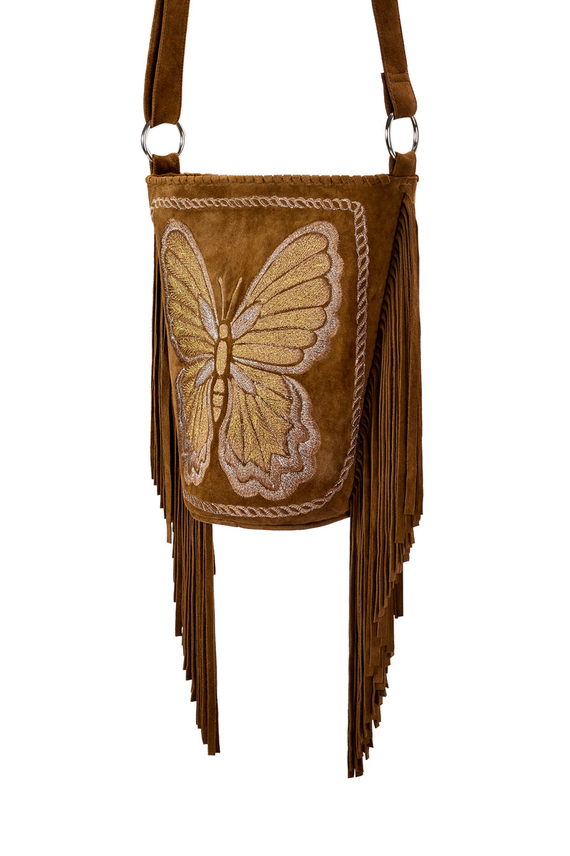 California Sister Embroidery Bag Whiskey - Jodi Lee