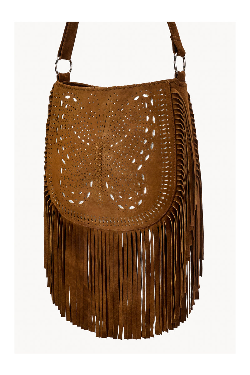 California Sister Butterfly Bag Whiskey/Silver - Jodi Lee