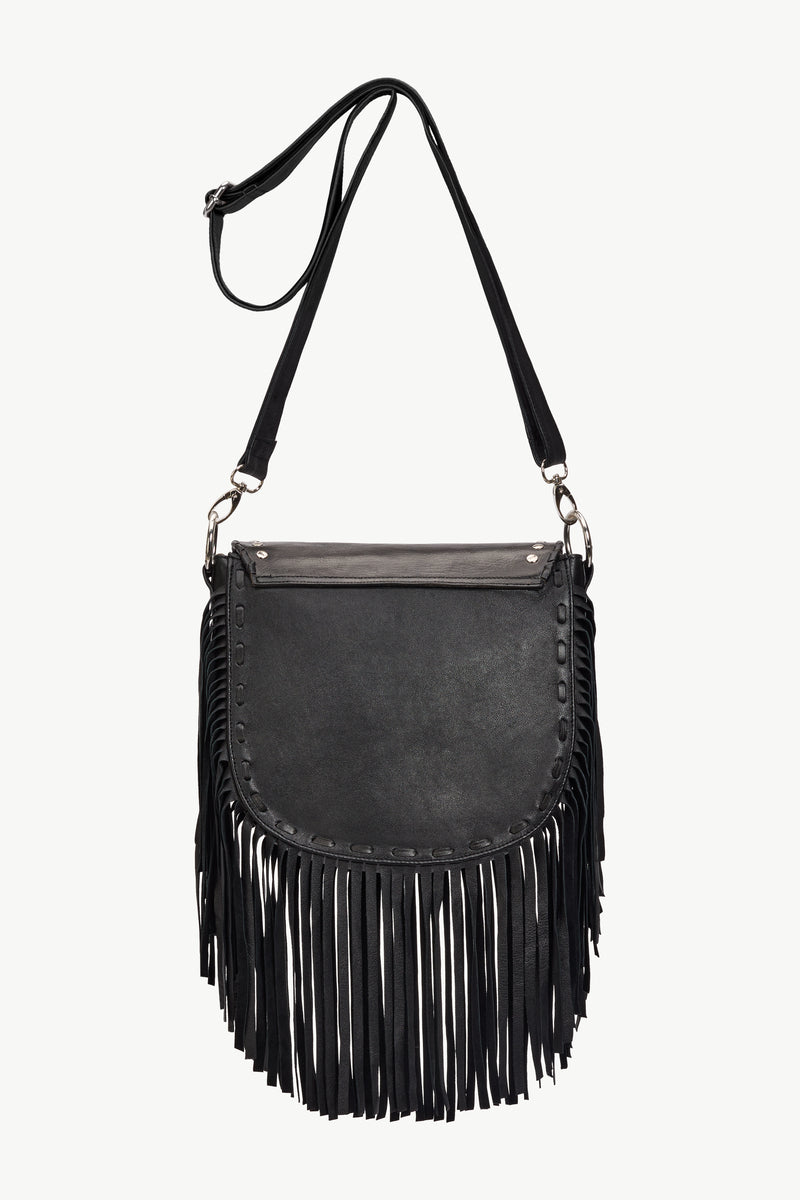 Charm Fringe Bag Black - Jodi Lee