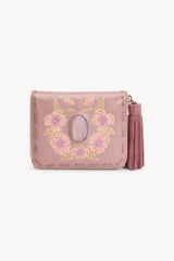 Charm Pansy Mini Wallet Dusty Pink - Jodi Lee