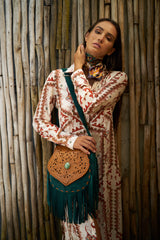 Delilah Bag Antique Tan/Jade Green