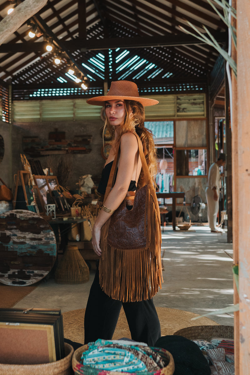Cleopatra Bag Antique Medium Brown/Dark Tan
