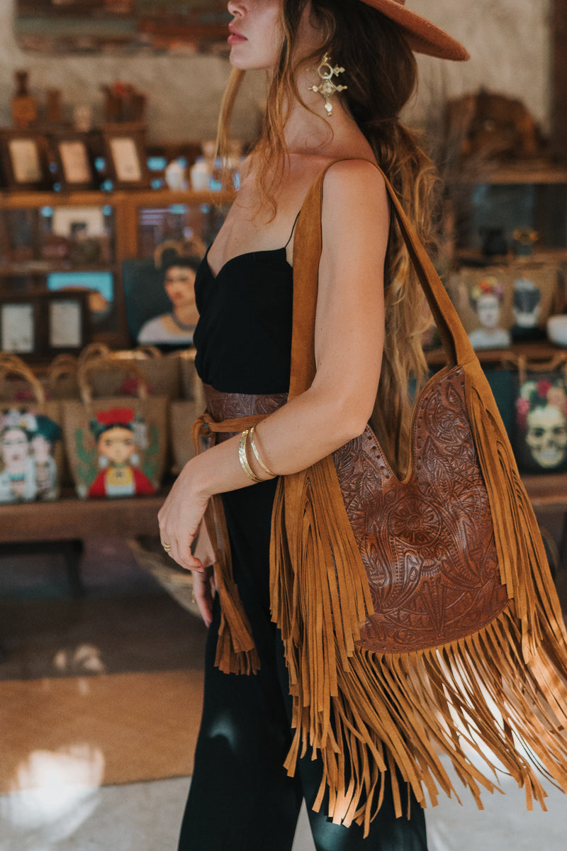 Cleopatra Bag Antique Medium Brown/Dark Tan