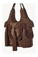 Daisy Tote Bag Metallic Brown
