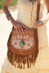 Hula Hibiscus Bag Light Tan