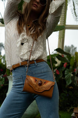 Luna Wallet Antique Tan/Carnelian Stone (LIMITED EDITION)