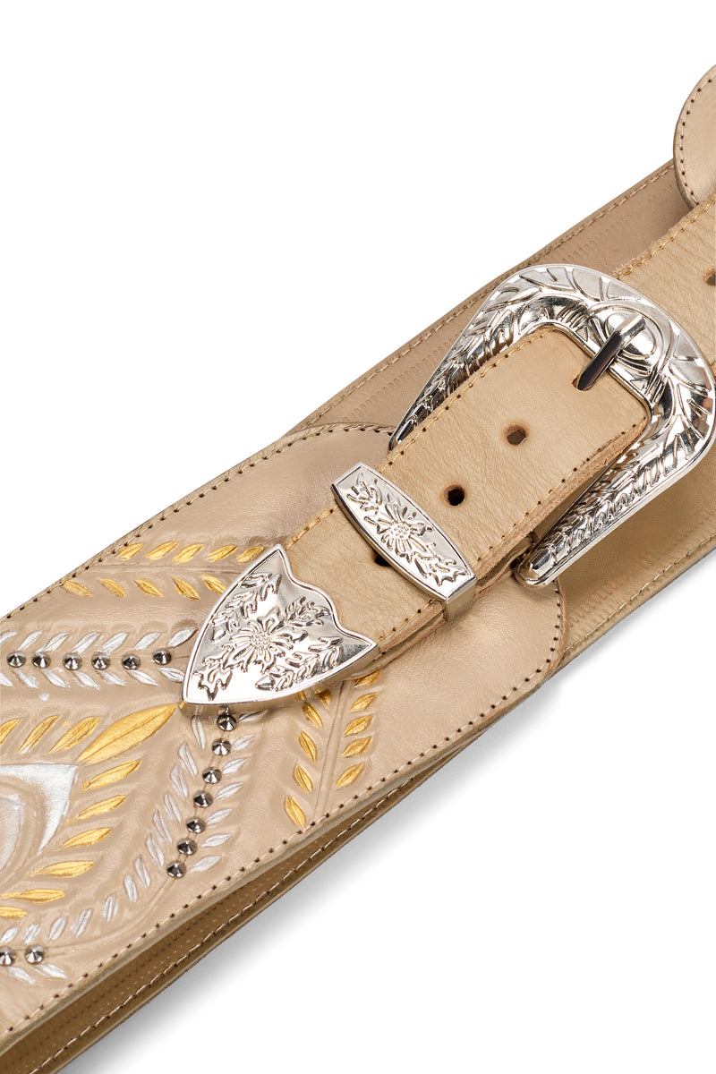 Grace Stud Belt Ivory