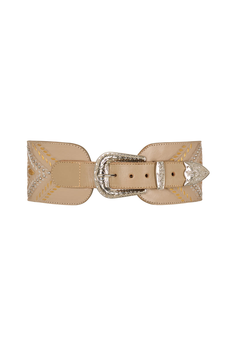 Grace Stud Belt Ivory
