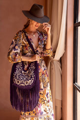 Heavenly Embroidery Bag Deep Purple (SAMPLE SALE)
