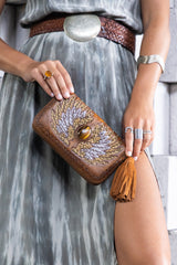 The Jaz Wallet Antique Medium Brown - Jodi Lee