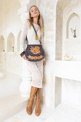 Akaroa Phoebe Bag Dark Choc/Gold