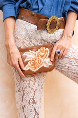 Akaroa Rose Purse Tobacco