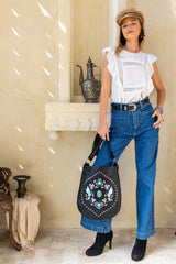 Monterey Hummingbird Pouch Bag Black