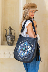 Monterey Hummingbird Pouch Bag Black