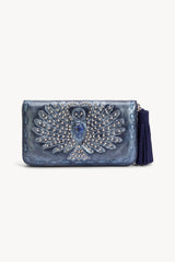 Love Story Owl Wallet Metallic Navy/Silver - Jodi Lee