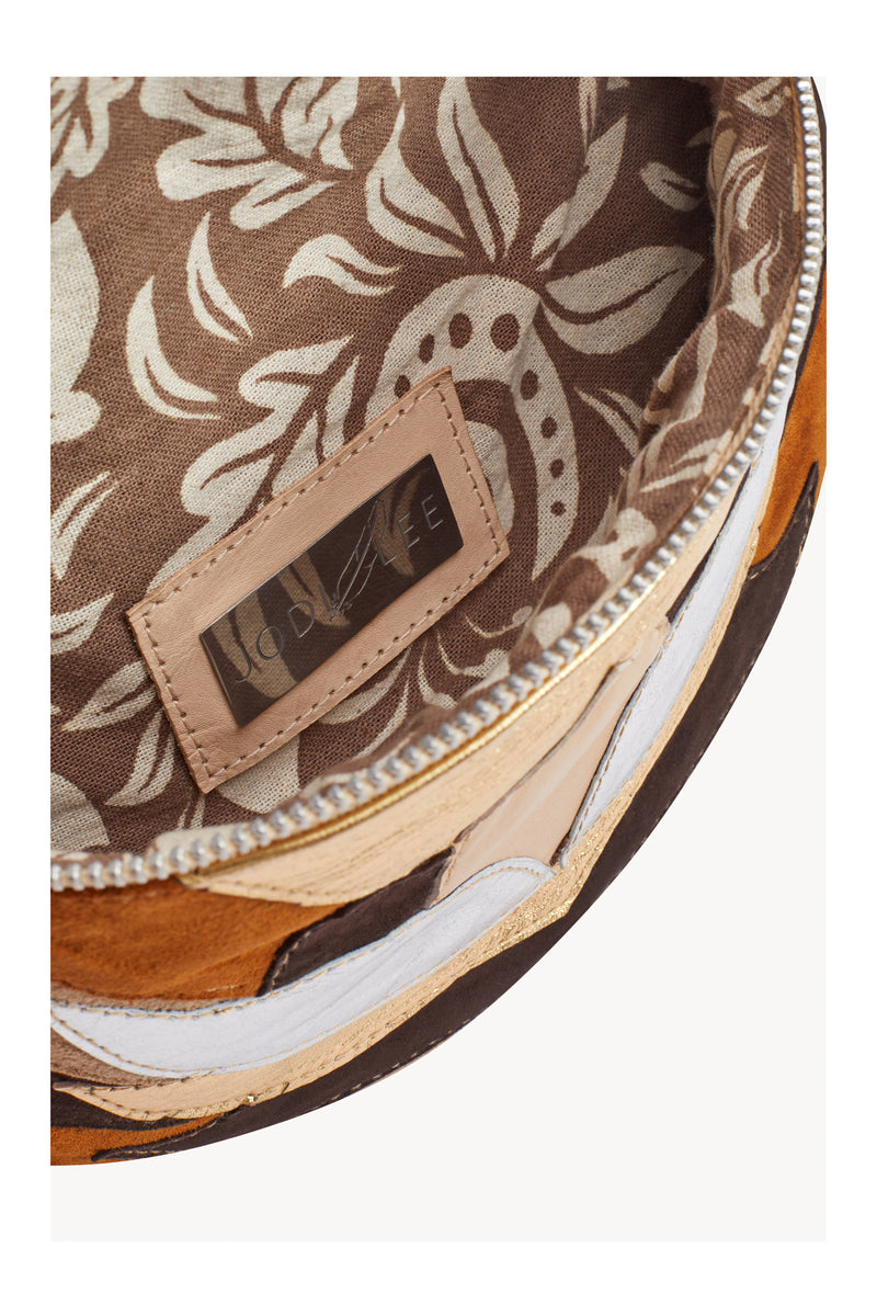 Lotus Patchwork Belt Bag Multi/Cream (SAMPLE SALE) - Jodi Lee