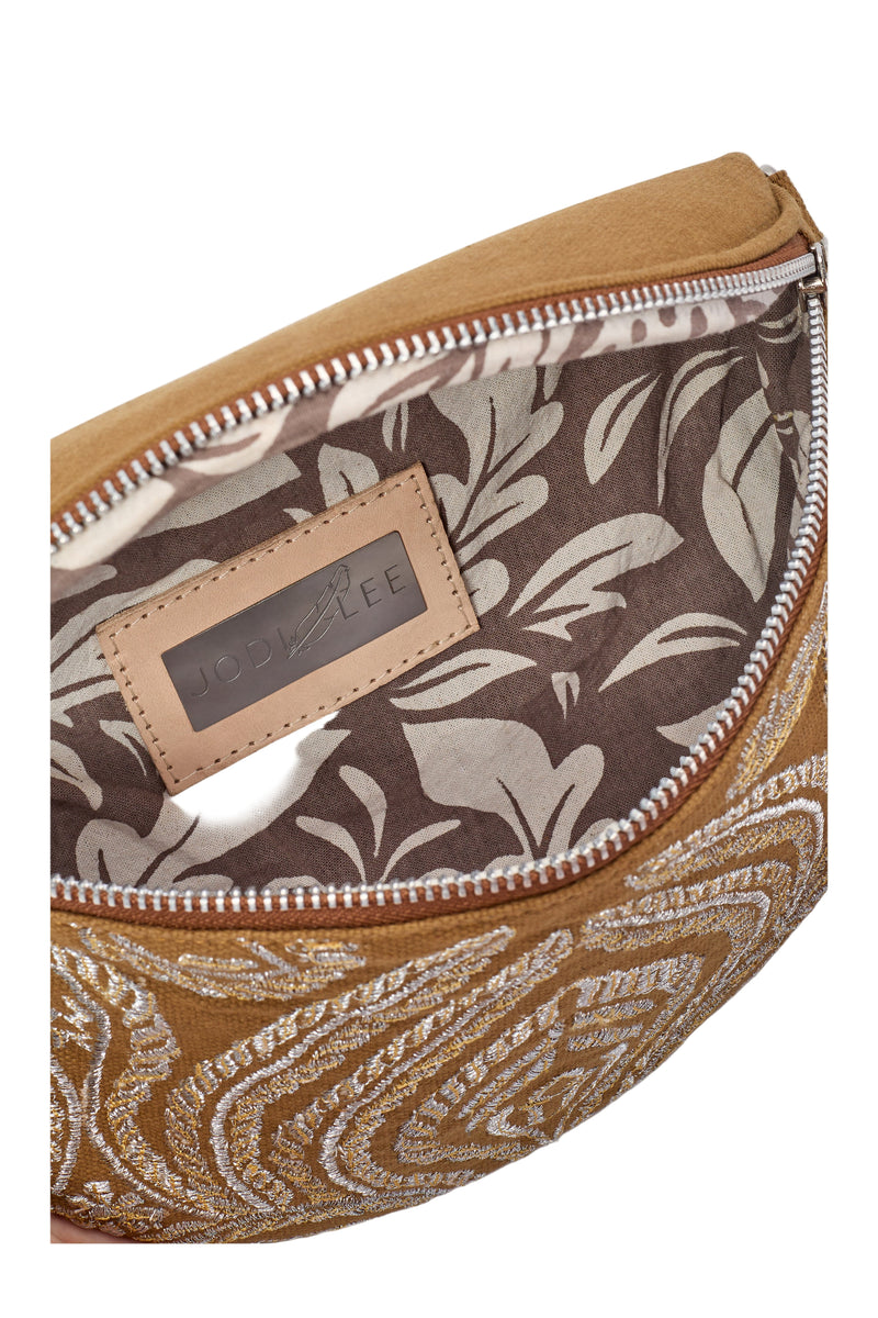 All That Jazz Belt Bag Taupe Canvas - Jodi Lee
