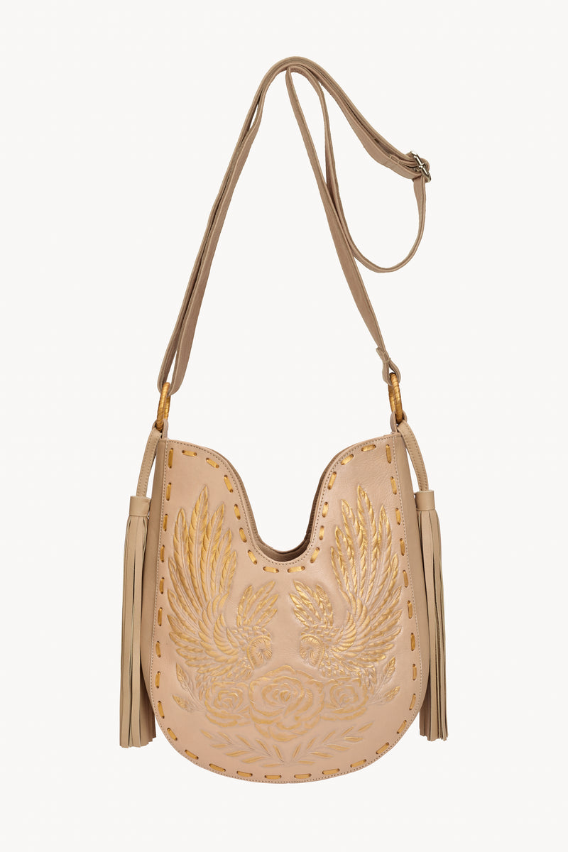 Mini Owl Rose Bag Cream/Gold - Jodi Lee