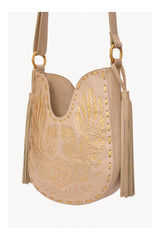 Mini Owl Rose Bag Cream/Gold - Jodi Lee