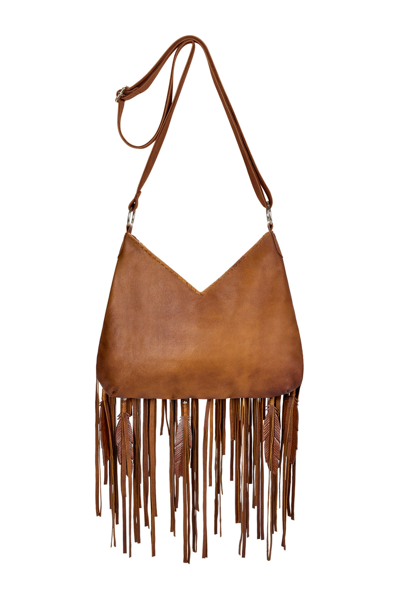 Mini Pocahontes Feather Bag Antique Medium Brown - Jodi Lee