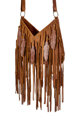 Mini Pocahontes Feather Bag Antique Medium Brown - Jodi Lee