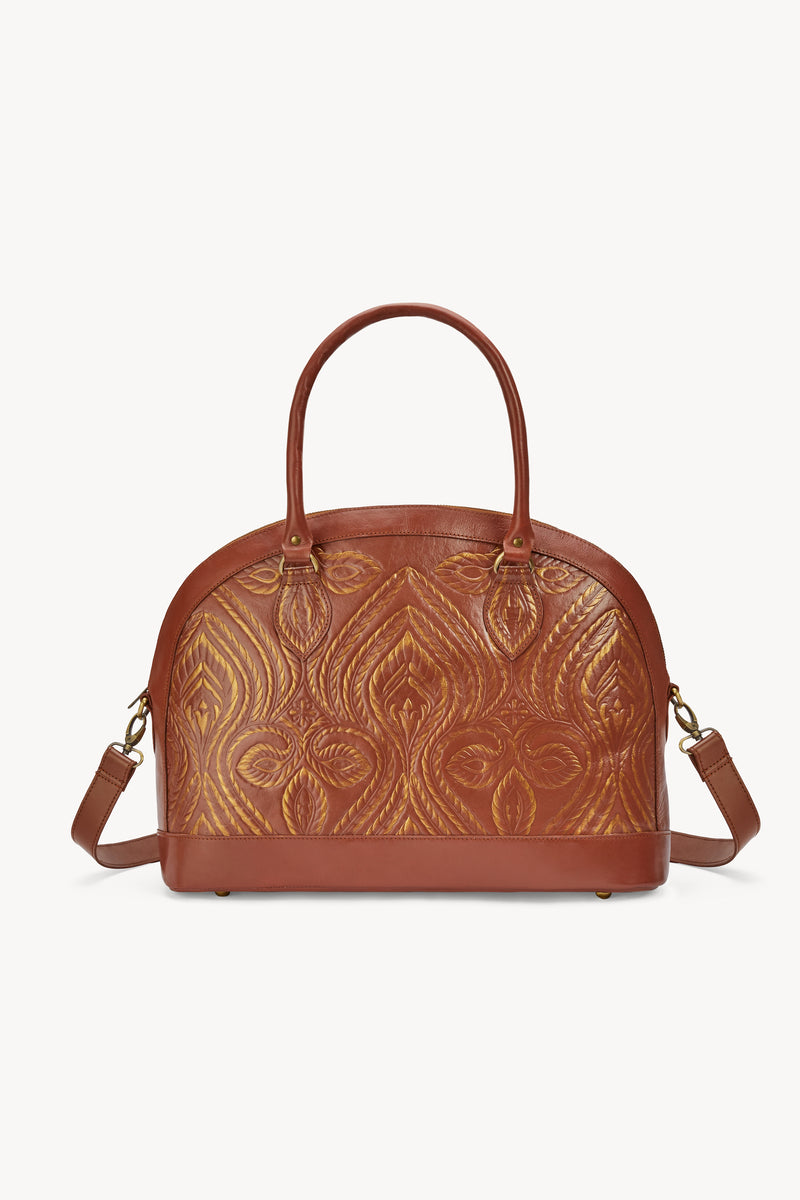 Mini Queen Marrakesh Bag Tobacco/Gold - Jodi Lee