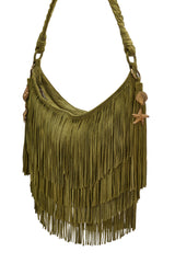 Oahu Fringe Bag Pistachio
