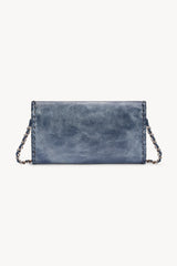 Papillon Cut-Out Wallet Metallic Denim (SAMPLE SALE) - Jodi Lee