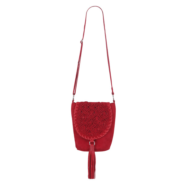 Positano Bucket Bag Ruby Red (SAMPLE SALE) - Jodi Lee