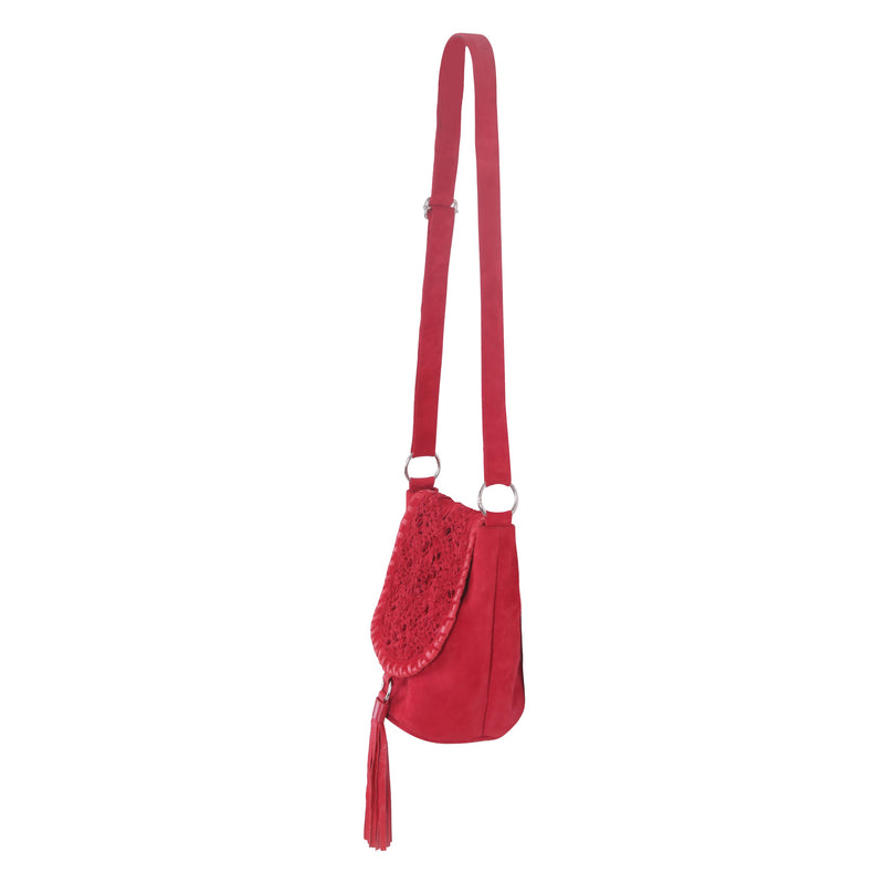 Positano Bucket Bag Ruby Red (SAMPLE SALE) - Jodi Lee