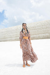 Protea Cut-Out Belt Antique Tan