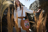 Queen Hummingbird Pouch Bag Tan