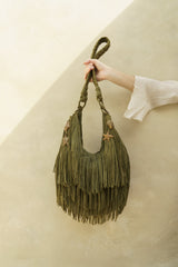 Oahu Fringe Bag Pistachio