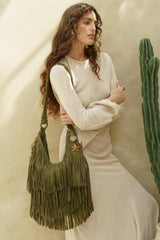 Oahu Fringe Bag Pistachio