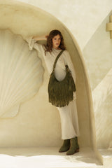 Oahu Fringe Bag Pistachio