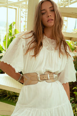 Grace Stud Belt Ivory - Jodi Lee
