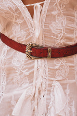 Like An Angel Belt Metallic Red