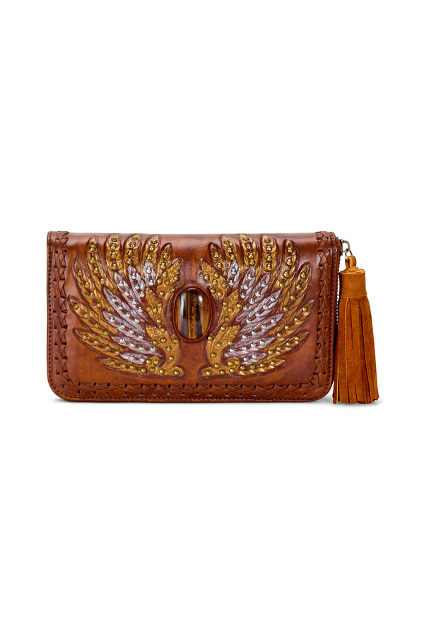 The Jaz Wallet Antique Medium Brown
