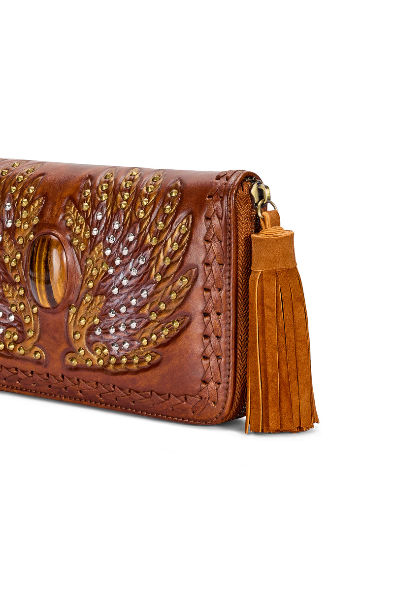 The Jaz Wallet Antique Medium Brown - Jodi Lee