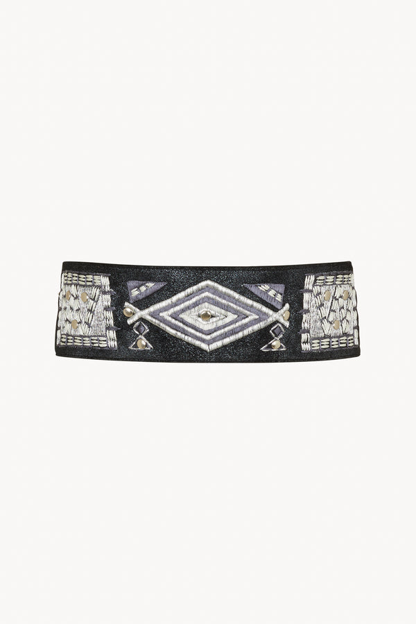 Zanzibar Shimmer Belt Metallic Black - Jodi Lee