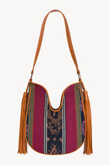 Zanzibar Tassel Bag Rainbow/Tan - Jodi Lee