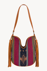 Zanzibar Tassel Bag Rainbow/Tan - Jodi Lee