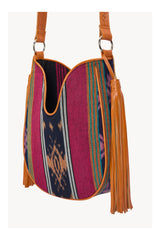 Zanzibar Tassel Bag Rainbow/Tan - Jodi Lee