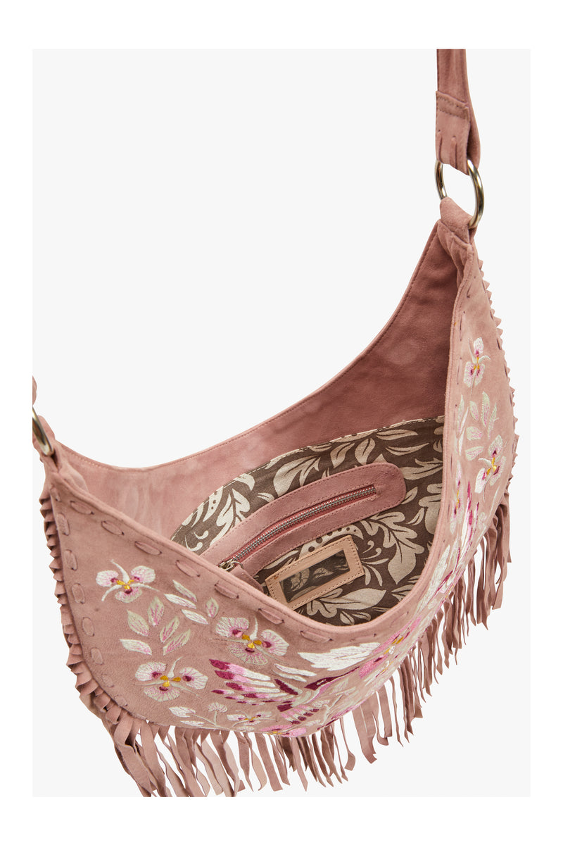 Georgina Embroidery Bag Dusty Pink - Jodi Lee