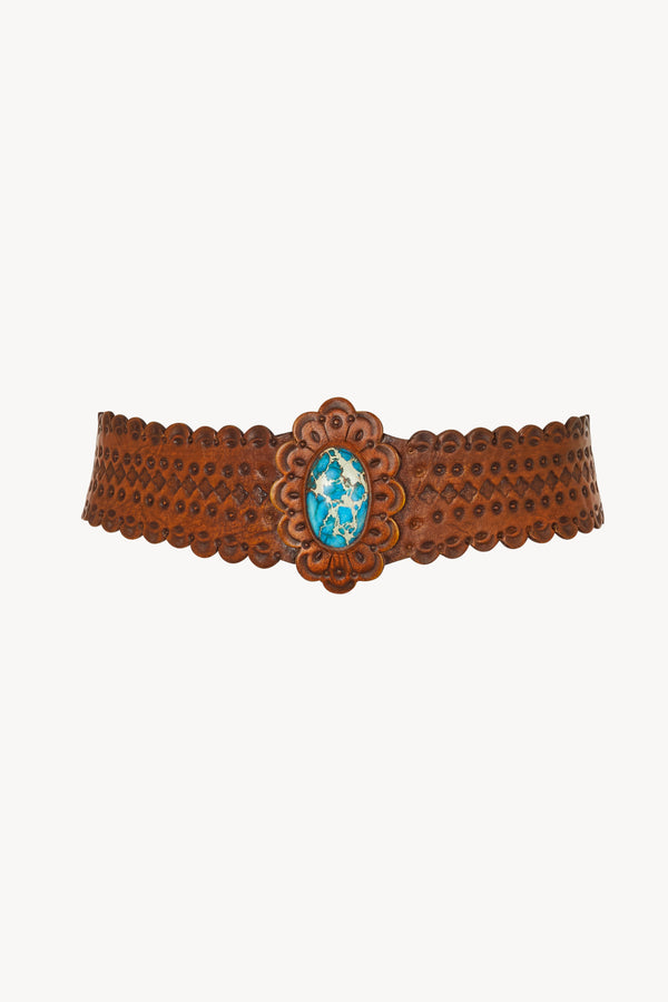 Hiawatha Cuff Belt Antique Medium Brown - Jodi Lee